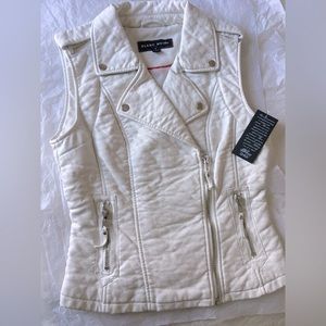 asos moto vest NWT